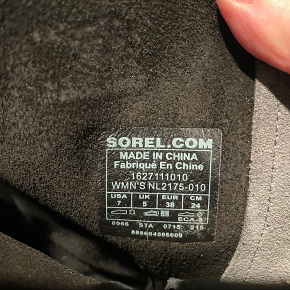 Sorel Cate the Great Tall Wedge Boots - Charcoal/Black - Picture 5 of 6